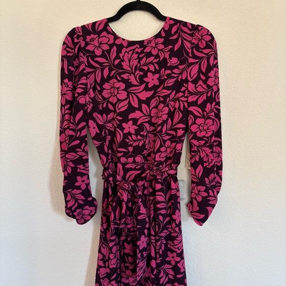 Eliza J Floral Long Sleeve Midi Dress NWT - Picture 3 of 9